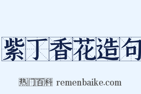 紫丁香花造句是什么意思的图片